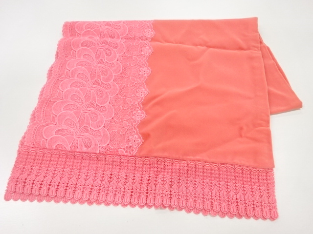 ビロードレース花模様ショール